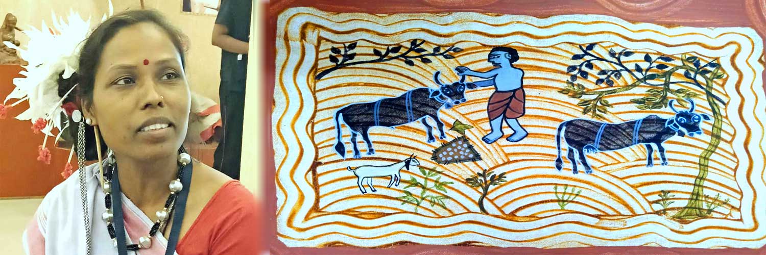कुँड़ुख पेंटिंग को नवजीवन देती – कलाकार सुमन्ती उराँव