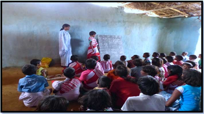 सैन्दां धुमकुड़िया में कुड़ुख़ भाषा एवं तोलोंग सिकि