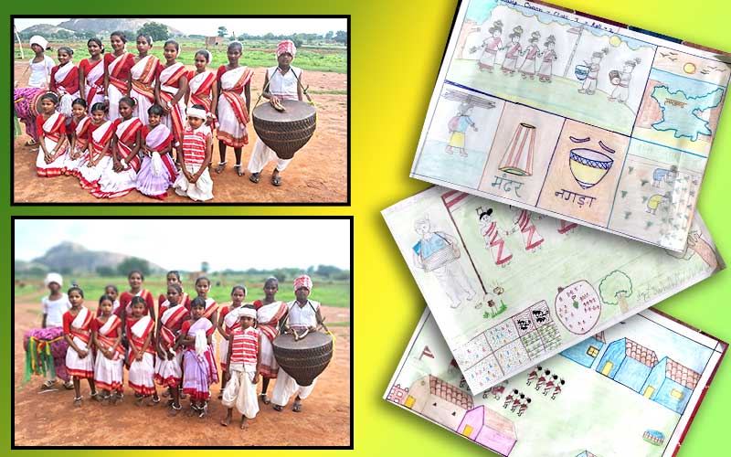 भंडरा के कुँडुख तोलोंग सिकि शिक्षण केन्द्र में  विश्व आदिवासी दिवस सम्‍पन्‍न 