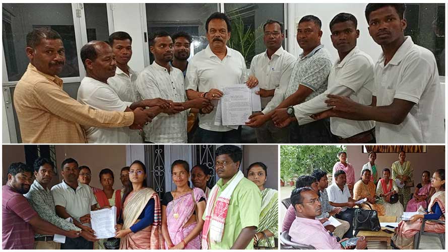 जनजातीय शिक्षक पद सृजन को लेकर कुड़खर प्रतिनिधियों ने लोहरदगा सांसद और मांडर विधायक को ज्ञापन सौंपा