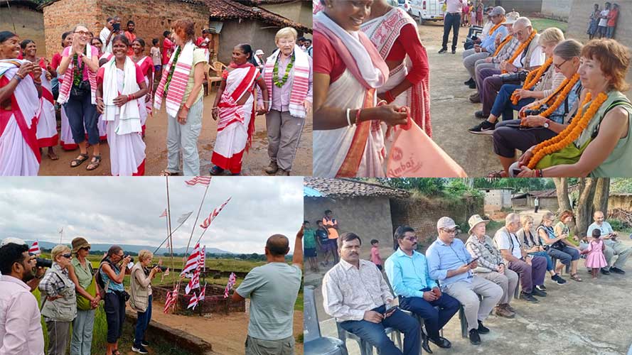 फ्रांस के  पांच विदेशी मेहमान झारखंड टूर (भ्रमण) पर